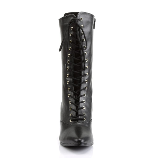 Funtasma VICTORIAN-120 Mid-Calf Boot (Black Pu)