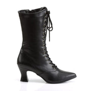 Funtasma VICTORIAN-120 Mid-Calf Boot (Black Pu)