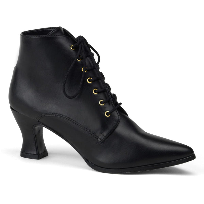 Funtasma VICTORIAN-35 Ankle Boot (Black Pu)