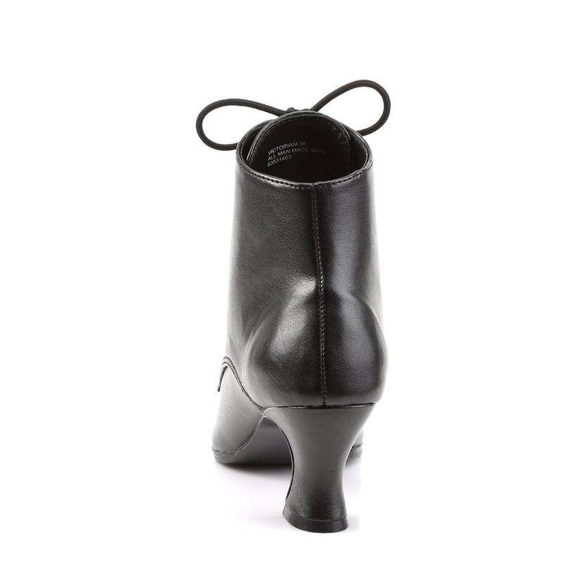 Funtasma VICTORIAN-35 Ankle Boot (Black Pu)