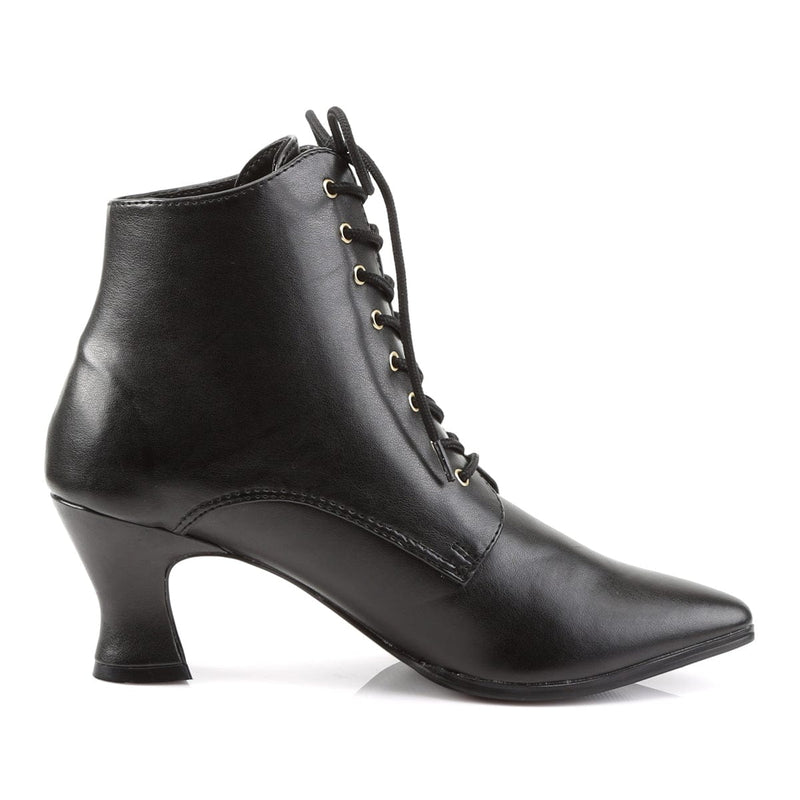 Funtasma VICTORIAN-35 Ankle Boot (Black Pu)
