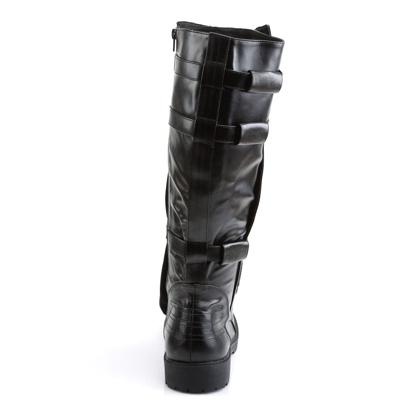 Funtasma WALKER-130 Knee High Boot (Black Pu)