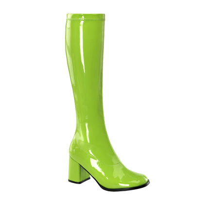 GOGO-300 Lime Green Stretch Patent