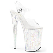 INFINITY-908MG Clear/Clear Platform Sandal Pleaser US Size (Women's): 5