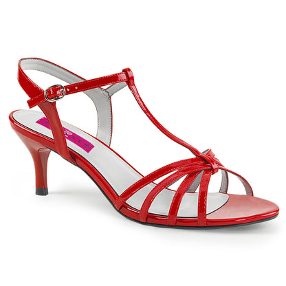 KITTEN-06 Red Patent Open Toe Sandal