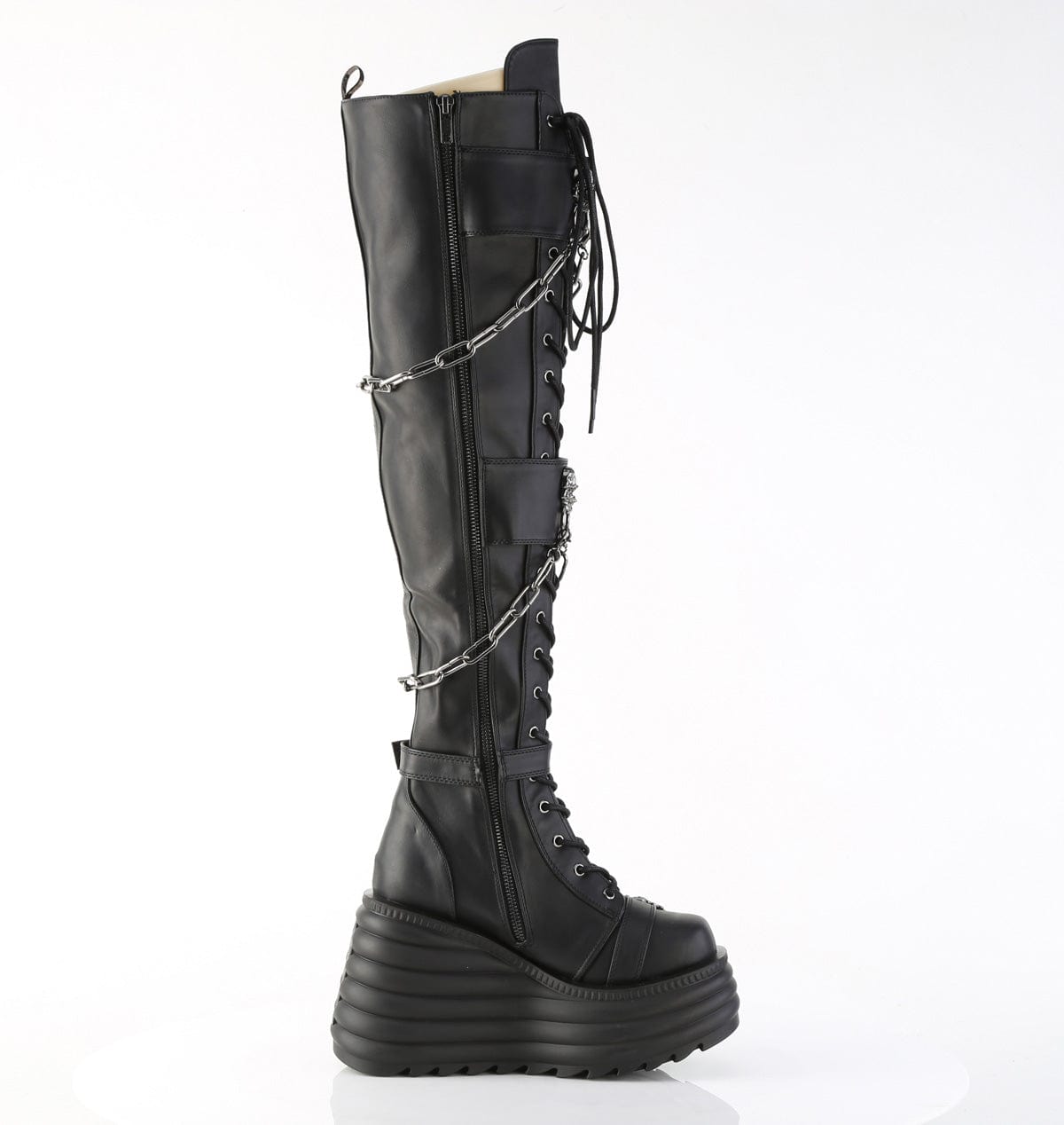 MORTE-312 Black Vegan Leather