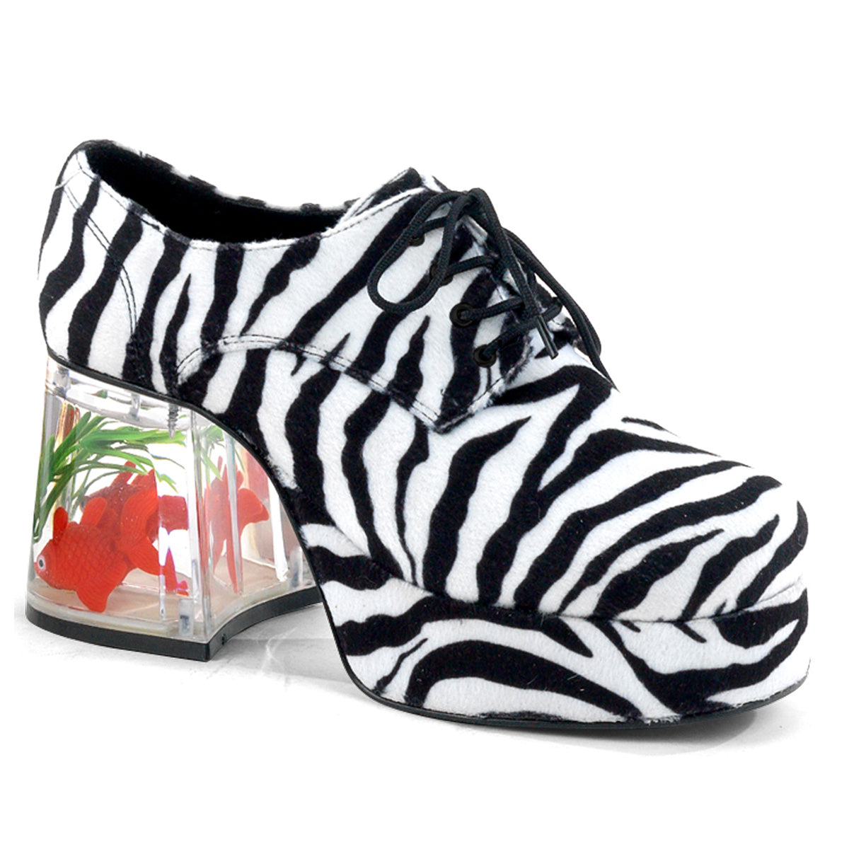 PIMP-02 Zebra Floating Fish Men's Shoes