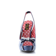 Pin Up Couture BETTIE-05 Sandal (Navy Blue Patent)