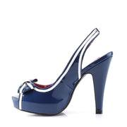 Pin Up Couture BETTIE-05 Sandal (Navy Blue Patent)