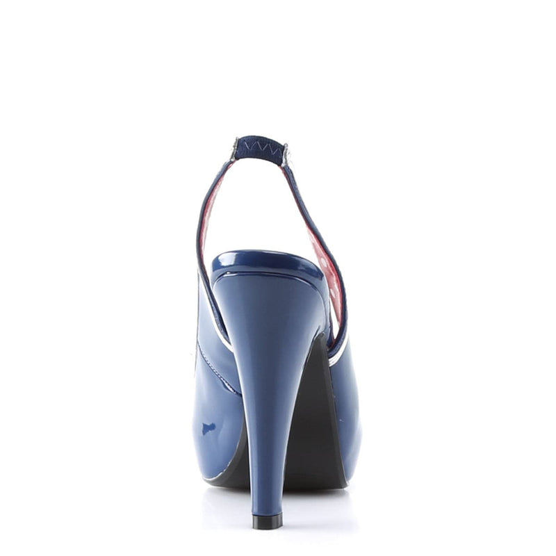 Pin Up Couture BETTIE-05 Sandal (Navy Blue Patent)