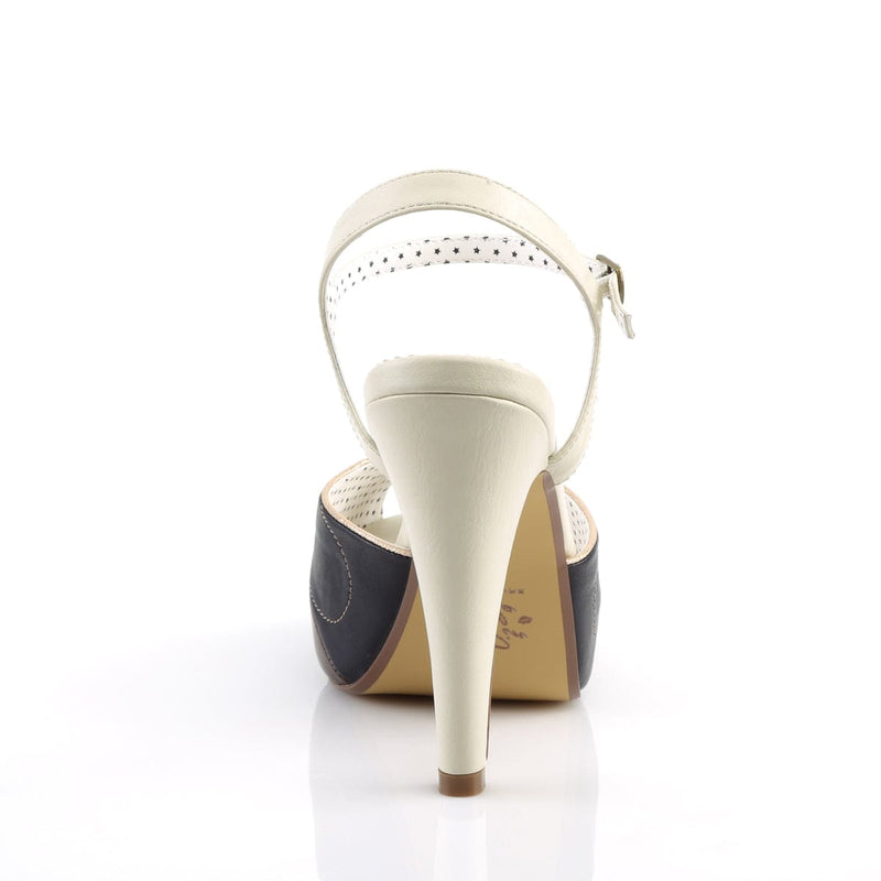 Pin Up Couture BETTIE-27 Sandal (Cream Multi Faux Leather)