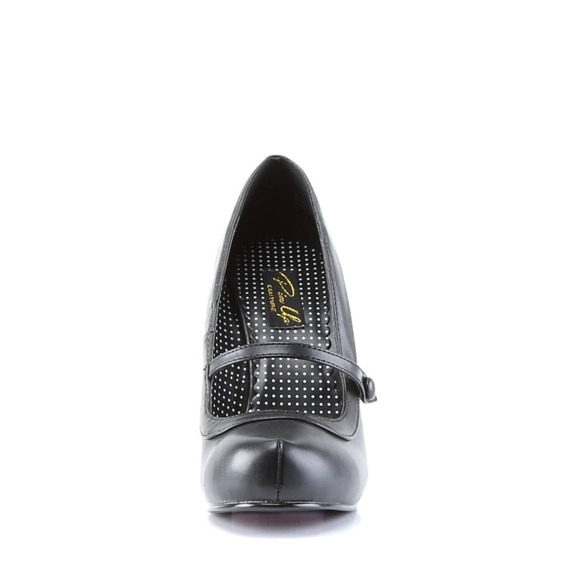 Pin Up Couture CUTIEPIE-02 Pump (Black Pu)