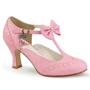 Pin Up Couture FLAPPER-11 Pink Faux Leather