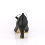 Pin Up Couture FLAPPER-26 Pump (Black Pu)