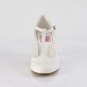 Pin Up Couture FLAPPER-26 Pump (White Pu)
