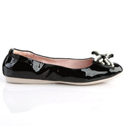 Pin Up Couture IVY-09 Flat (Black Patent)