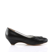 Pin Up Couture LULU-05 Black Faux Leather