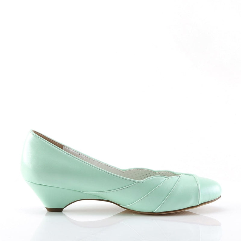 Pin Up Couture LULU-05 Pump (Mint Faux Leather)