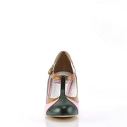 Pin Up Couture PEACH-03 Pump (Baby Pink Multi Faux Leather)