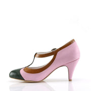 Pin Up Couture PEACH-03 Pump (Baby Pink Multi Faux Leather)