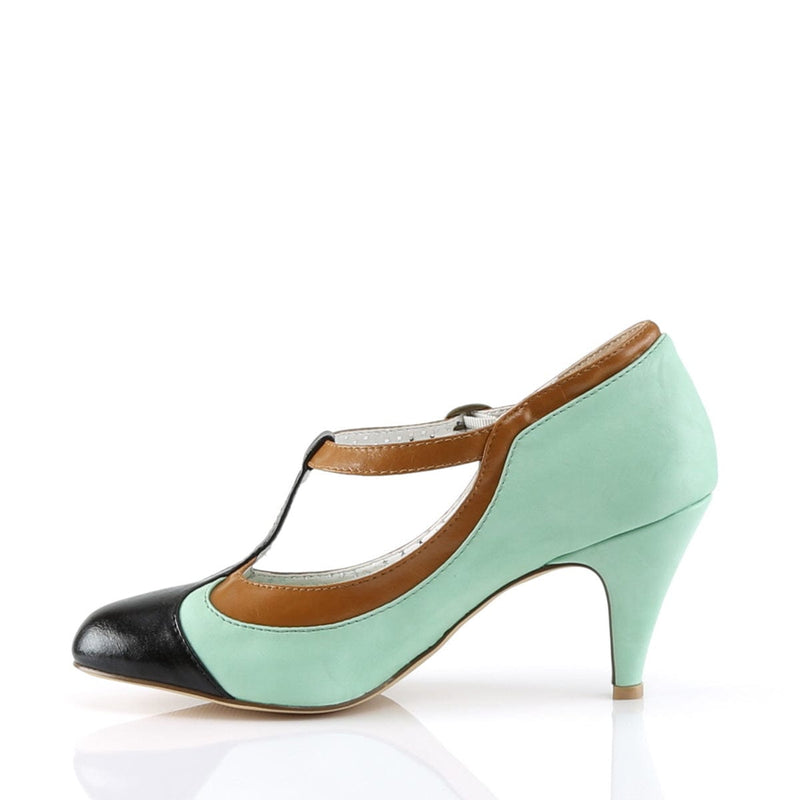 Pin Up Couture PEACH-03 Pump (Mint Multi Faux Leather)
