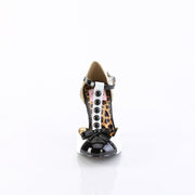 Pin Up Couture SMITTEN-10 Pump (White-Black Patent)