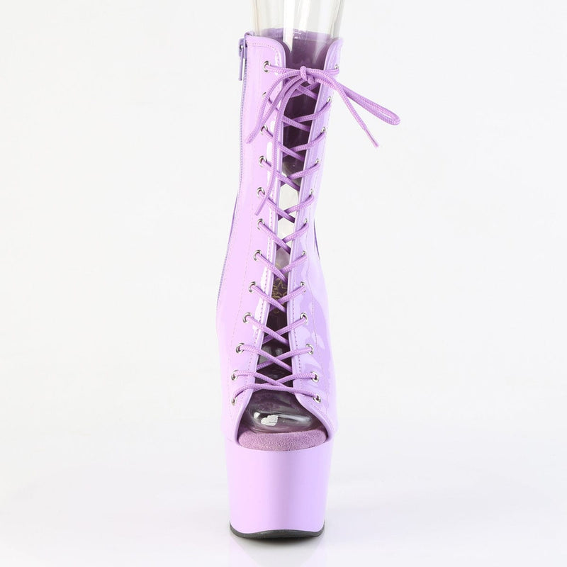 Pleaser ADORE-1016 Platform Ankle Boot (Lavender Patent/Lavender)