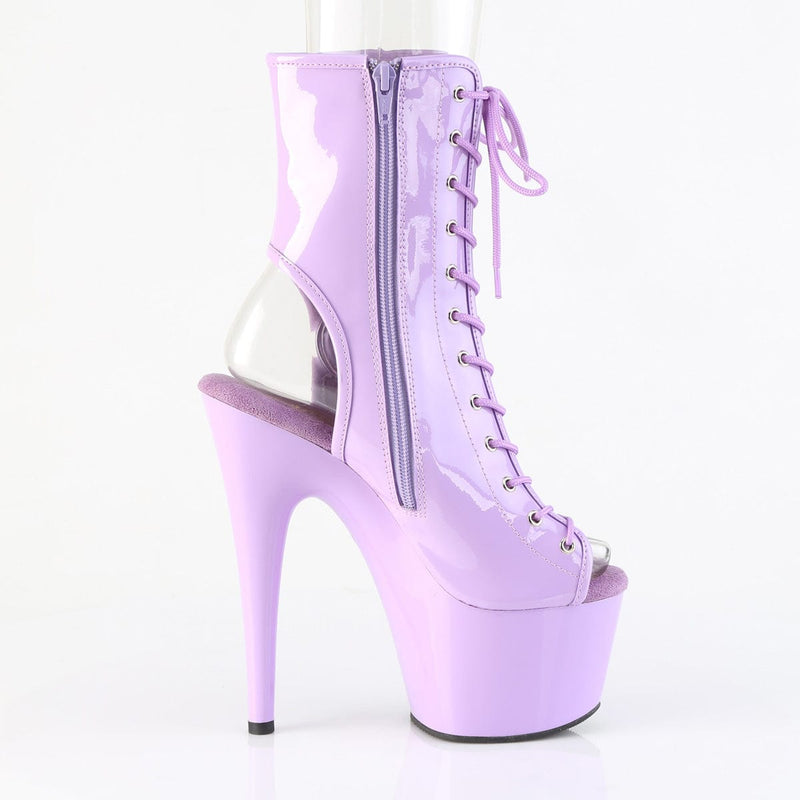 Pleaser ADORE-1016 Platform Ankle Boot (Lavender Patent/Lavender)