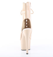 Pleaser ADORE-1016 Platform Ankle Boot (Nude Patent/Nude)