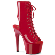 Pleaser ADORE-1016 Platform Ankle Boot (Red Patent/Red)