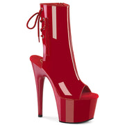 ADORE-1018 Platform Ankle Boot (Red Patent/Red)