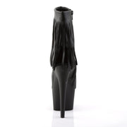 Pleaser ADORE-1019 Platform Ankle Boot (Black Faux Leather/Black Matte)