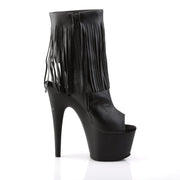 Pleaser ADORE-1019 Platform Ankle Boot (Black Faux Leather/Black Matte)