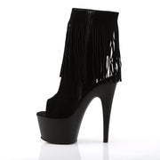 Pleaser ADORE-1019 Platform Ankle Boot (Black Suede/Black Matte)