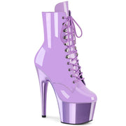 Pleaser ADORE-1020 Platform Ankle Boot (Lavender Patent/Lavender Chrome)