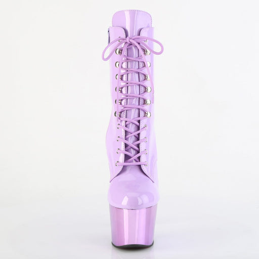 Pleaser ADORE-1020 Platform Ankle Boot (Lavender Patent/Lavender Chrome)