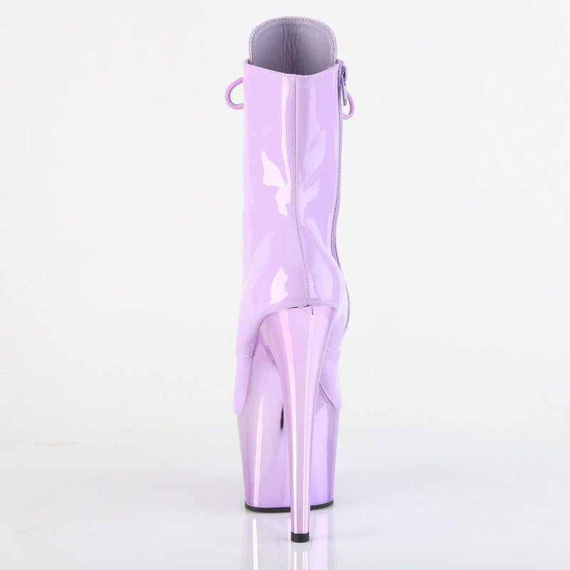 Pleaser ADORE-1020 Platform Ankle Boot (Lavender Patent/Lavender Chrome)