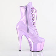 Pleaser ADORE-1020 Platform Ankle Boot (Lavender Patent/Lavender Chrome)