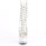 Pleaser ADORE-1020C Platform Ankle Boot (Clear/Clear)