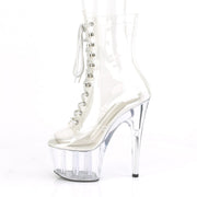 Pleaser ADORE-1020C Platform Ankle Boot (Clear/Clear)