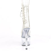 Pleaser ADORE-1020C Platform Ankle Boot (Clear/Clear)
