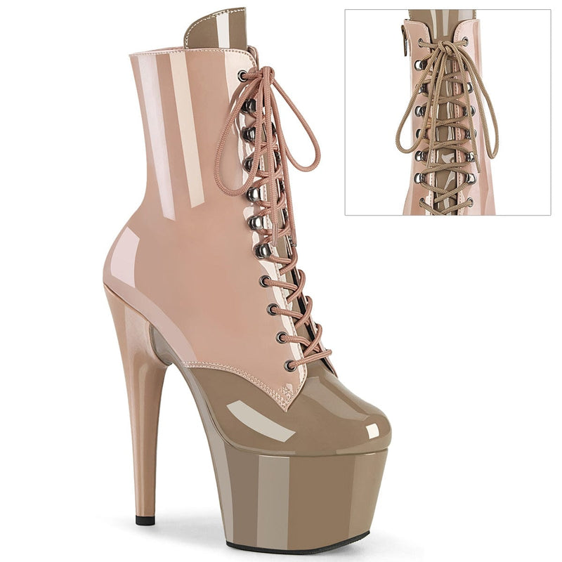 Pleaser ADORE-1020DC Platform Ankle Boot (Dusty Pink-Sand Patent/M) 5