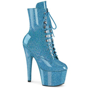 Pleaser ADORE-1020GP Platform Ankle Boot (Baby Blue Glitter Patent/M) 5