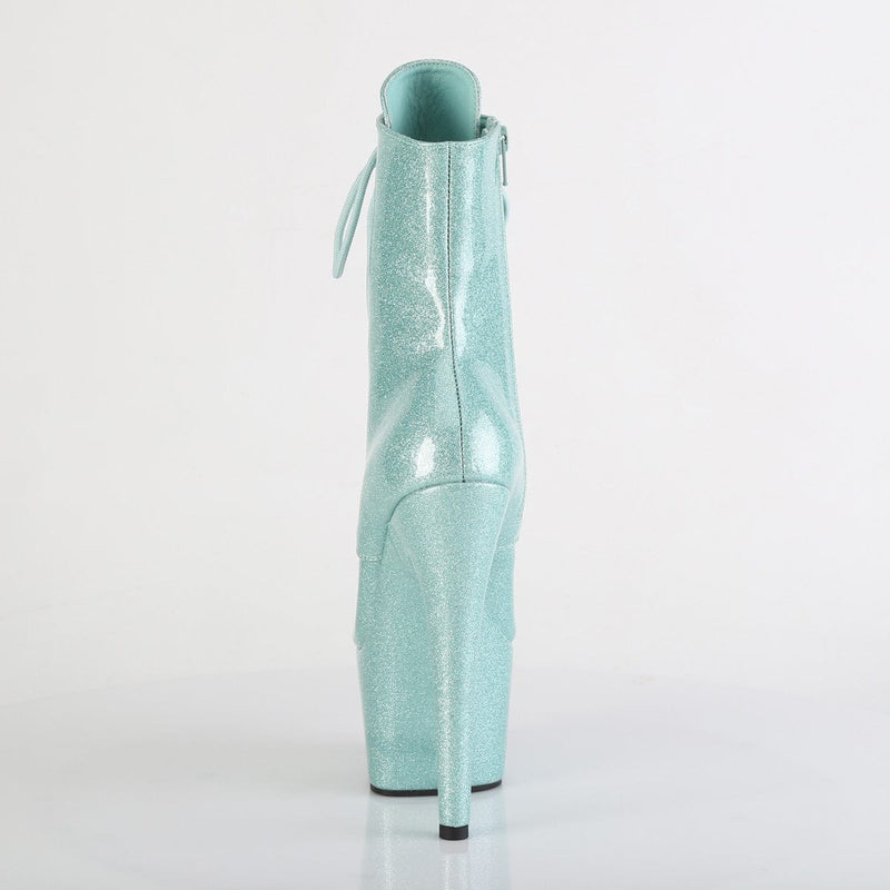 Pleaser ADORE-1020GP Platform Ankle Boot (Mint Glitter Patent/M)