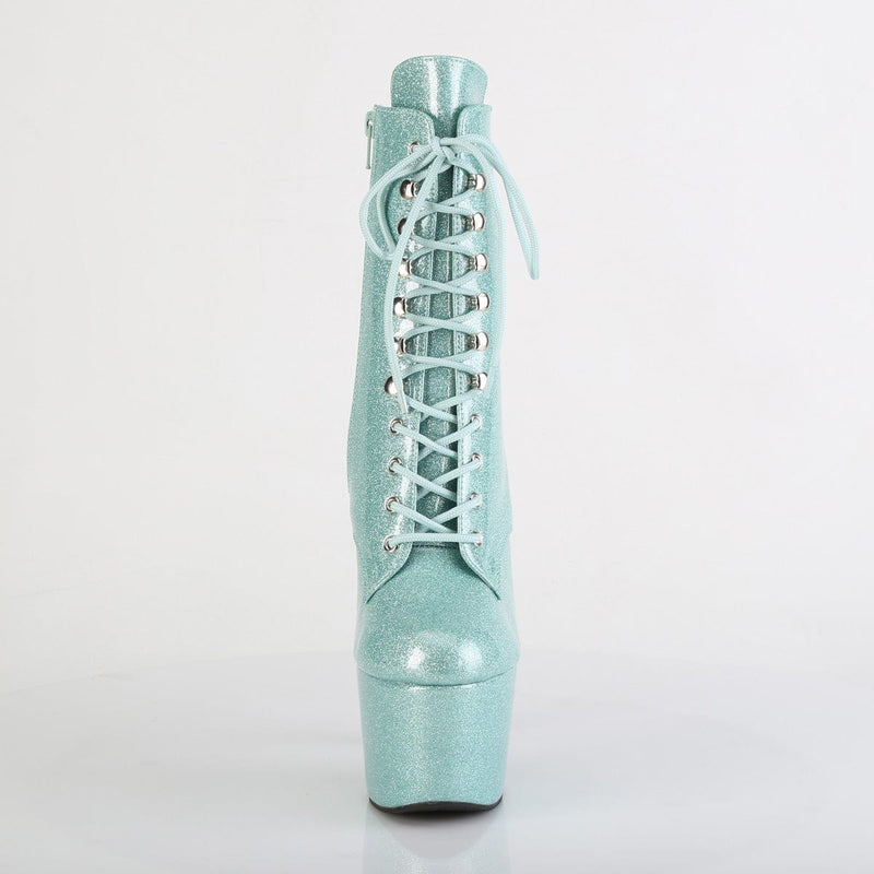Pleaser ADORE-1020GP Platform Ankle Boot (Mint Glitter Patent/M)