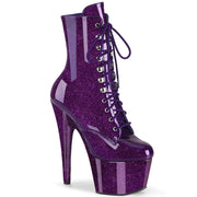 Pleaser ADORE-1020GP Platform Ankle Boot (Purple Glitter Patent/M) 5