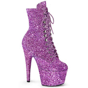 Pleaser ADORE-1020GWR Platform Ankle Boot (Lavender Glitter/Lavender Glitter) 5