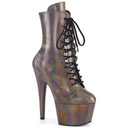 Pleaser ADORE-1020HG Platform Ankle Boot (Gun Metal Holo/Matching) 5