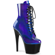 Pleaser ADORE-1020SHG Platform Ankle Boot (Blue-Purple/Black) 5