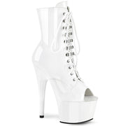 Pleaser ADORE-1021 Platform Ankle Boot (White Patent/White) 5